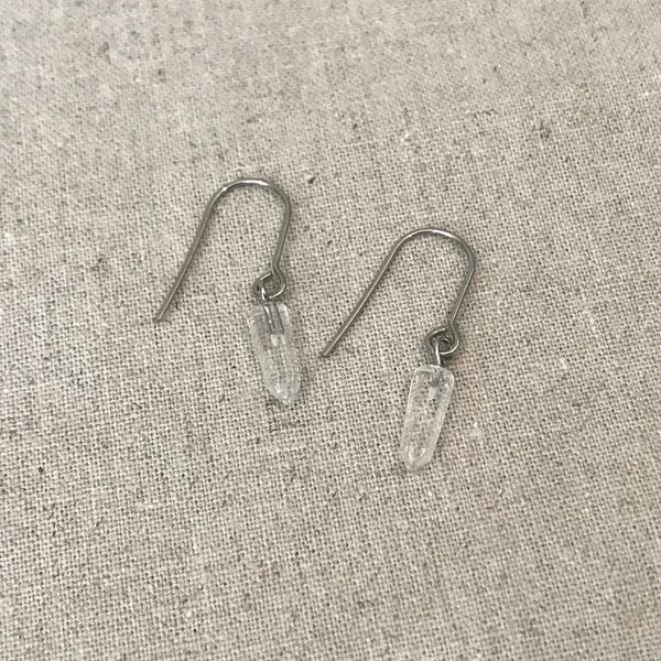 Quartz Crystal Earrings