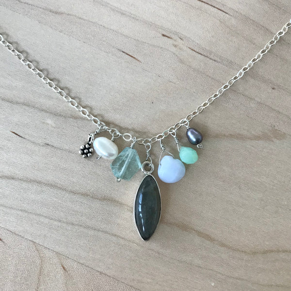 Charm Necklace Sterling Silver