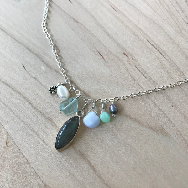 Charm Necklace Sterling Silver