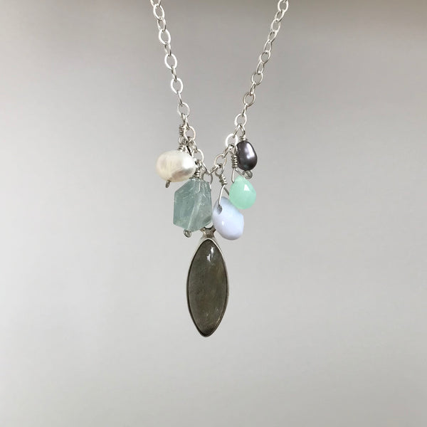 Charm Necklace Sterling Silver