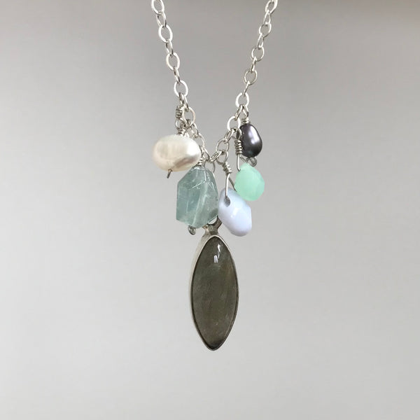 Charm Necklace Sterling Silver