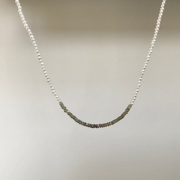 Garnet and Pearl Necklace