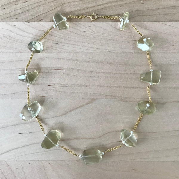 Lemon Quartz Necklace