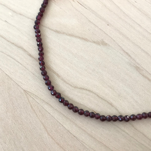 Faceted Garnet Necklace