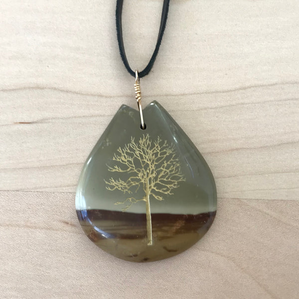 Succor Creek Jasper with Tree Necklace