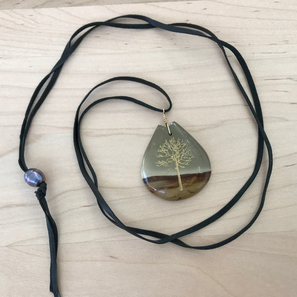 Succor Creek Jasper with Tree Necklace
