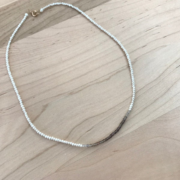 Garnet and Pearl Necklace