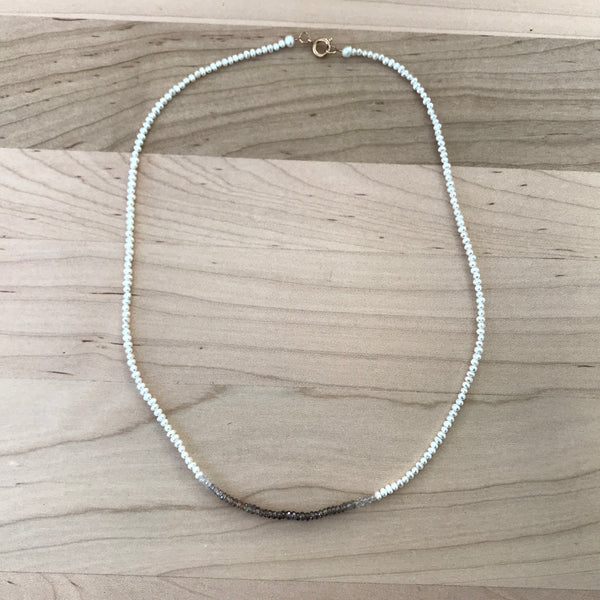 Garnet and Pearl Necklace