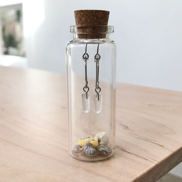 Quartz Crystal Earrings