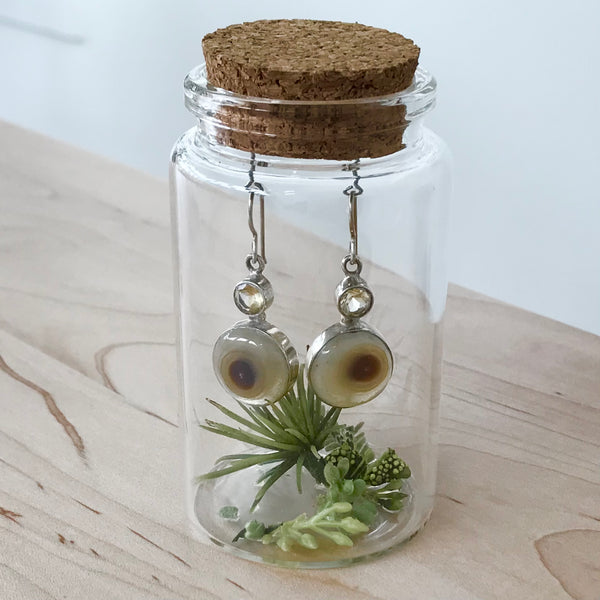 Agate & Citrine Earrings