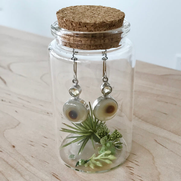 Agate & Citrine Earrings