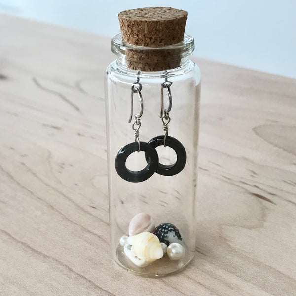 Black Onyx Sterling Silver Earrings