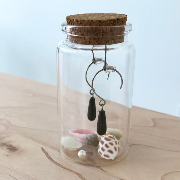 Black Onyx Drop Earrings