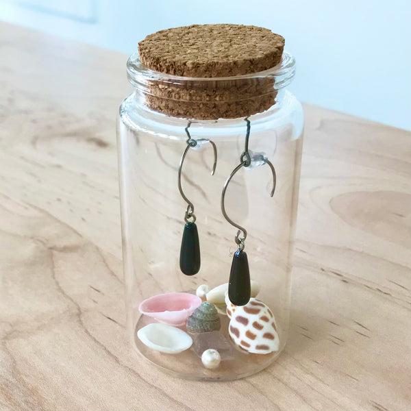 Black Onyx Drop Earrings