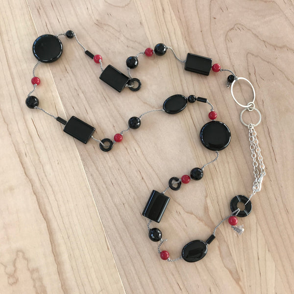 Agate & Sterling Silver Necklace