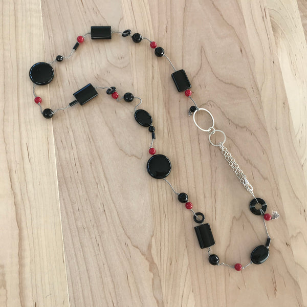 Agate & Sterling Silver Necklace