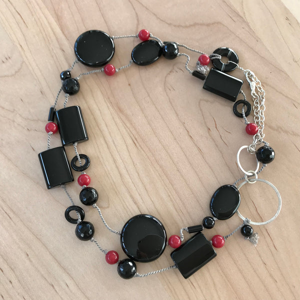 Agate & Sterling Silver Necklace