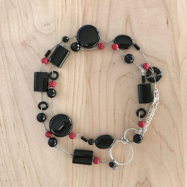 Agate & Sterling Silver Necklace