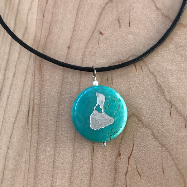 Block Island, RI Stone Pendant